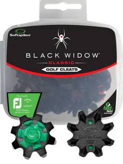 SoftSpikes Black Widow Golf Cleats Fast Twist