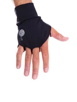 SParms Sun Protection Palmless Gloves - Black