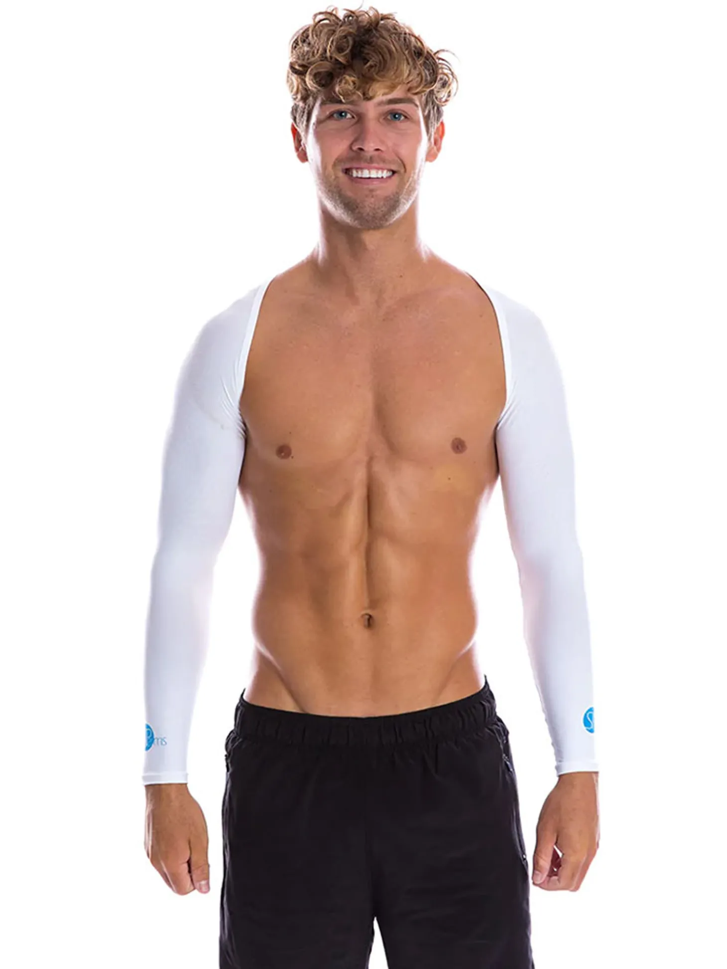 SParms Sun Protection Shoulder Wrap (Shawl) - White