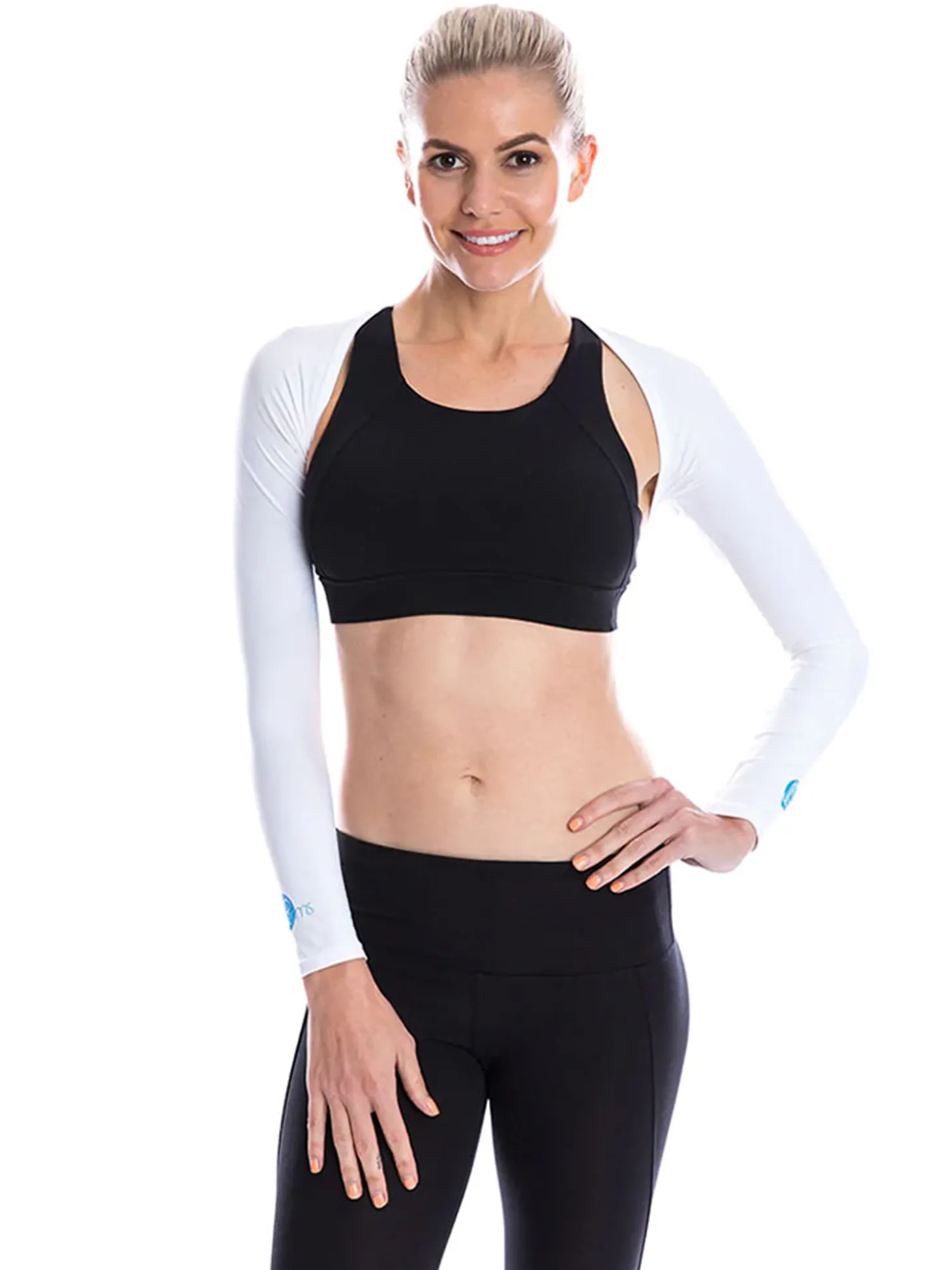 SParms Sun Protection Shoulder Wrap (Shawl) - White