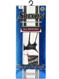 Srixon All Weather Golf Gloves - Womens 2 Pack White