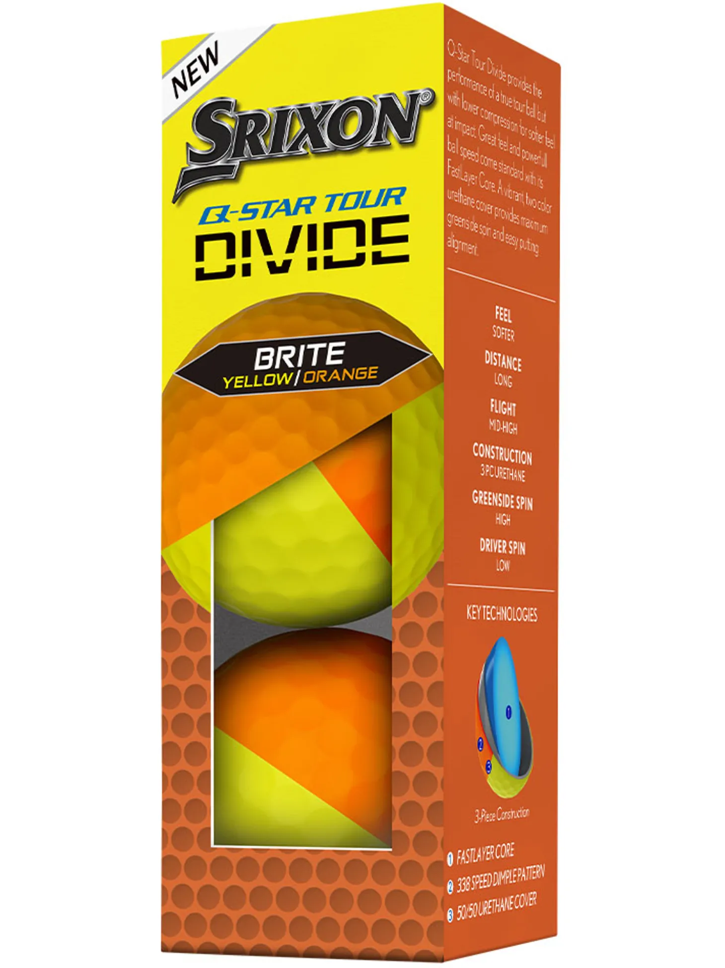 Srixon Q-STAR TOUR DIVIDE 2024 Golf Balls