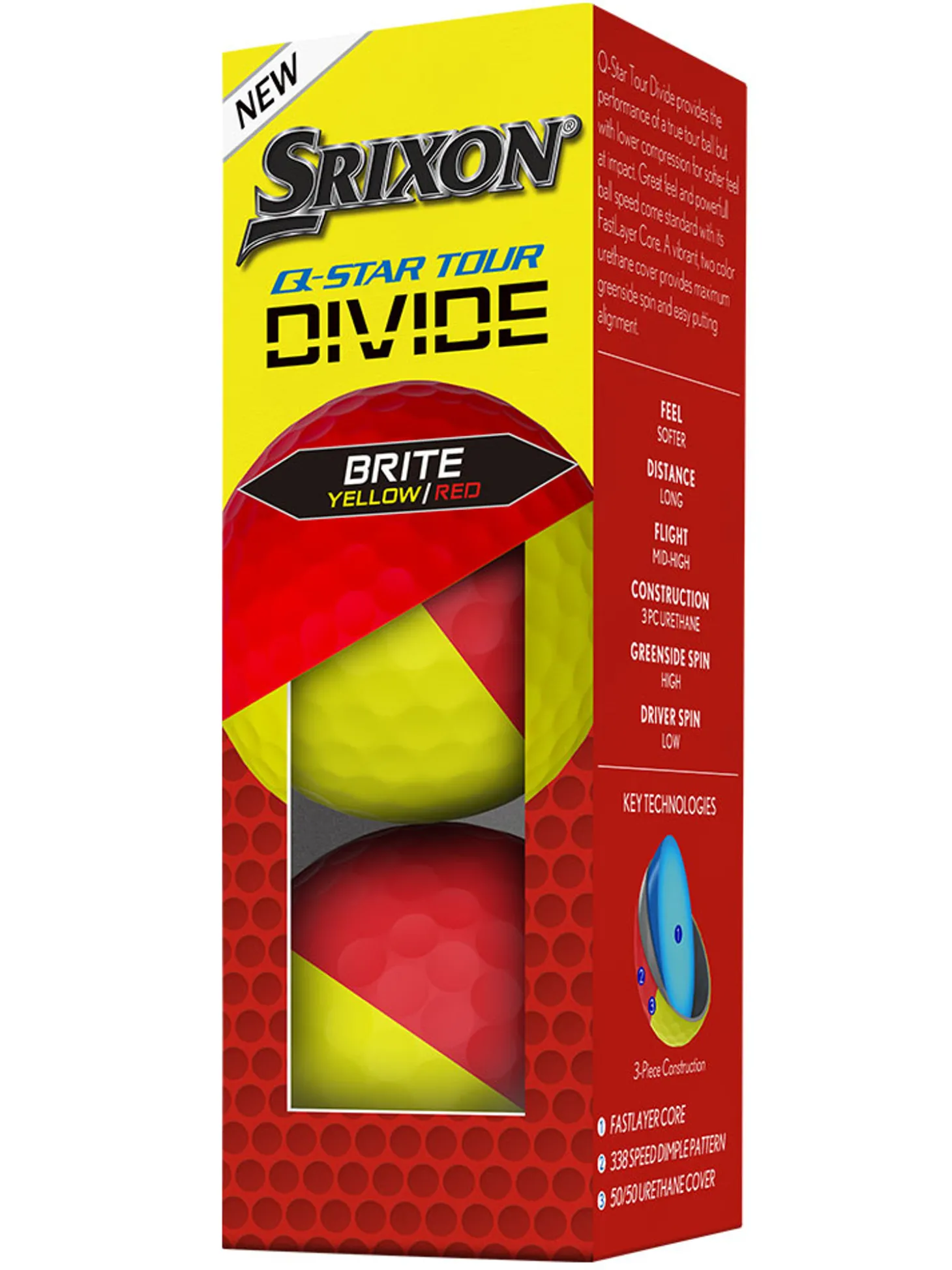 Srixon Q-STAR TOUR DIVIDE 2024 Golf Balls