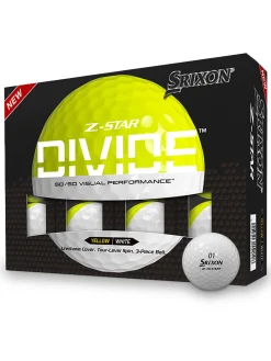 Srixon Z-Star Divide Golf Balls - White/Yellow