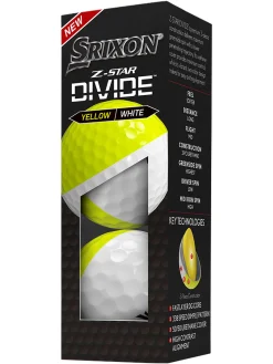 Srixon Z-Star Divide Golf Balls - White/Yellow