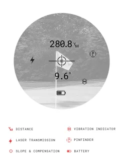 Stonehaven SH1170 Rangefinder with Slope - Black/Red