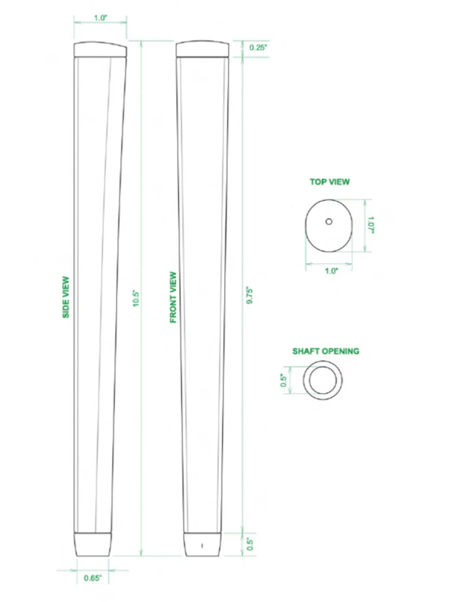 Sweet Rollz Putter Grip - Mamba