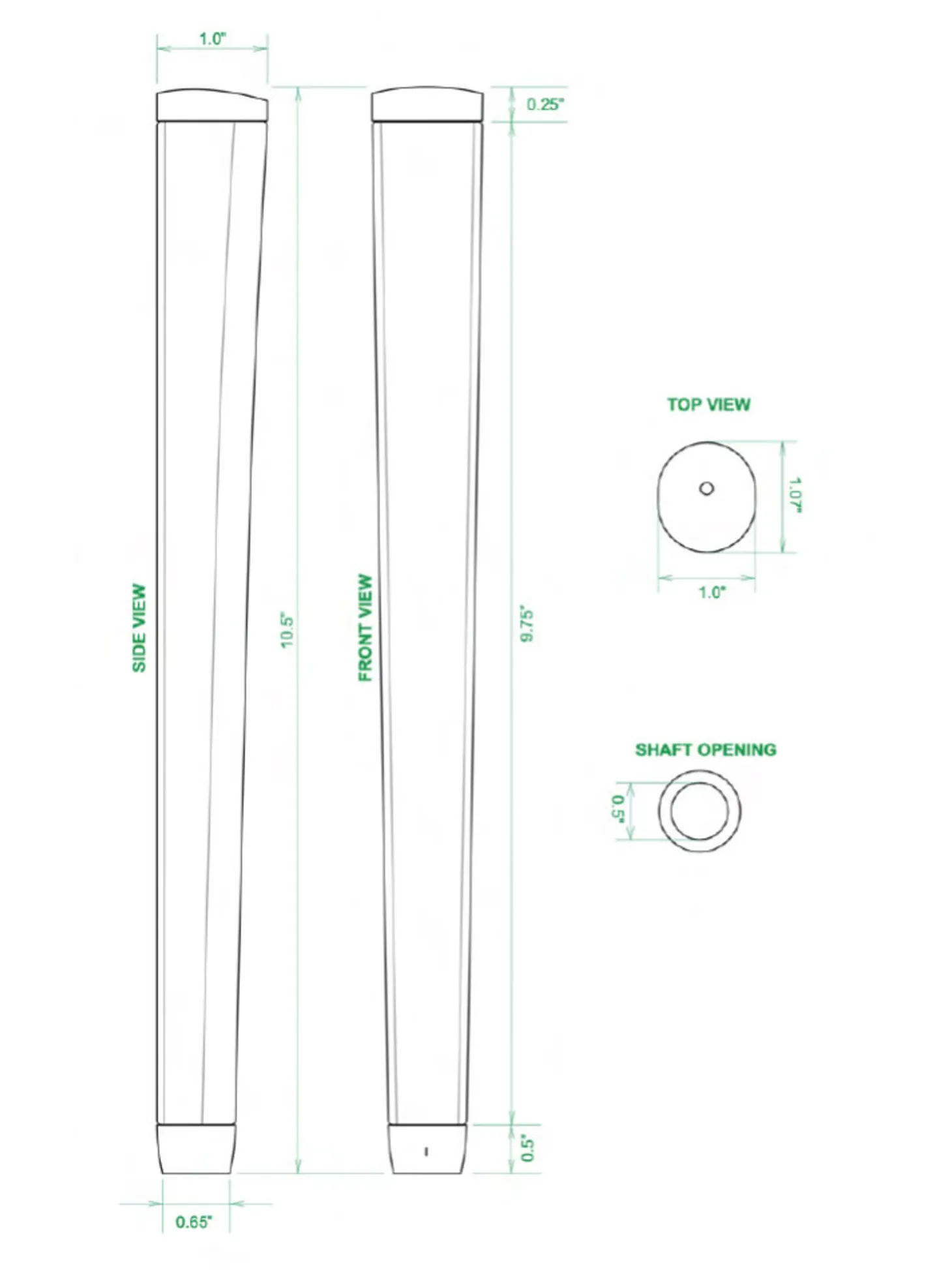 Sweet Rollz Skinny Putter Grip - Sinatra