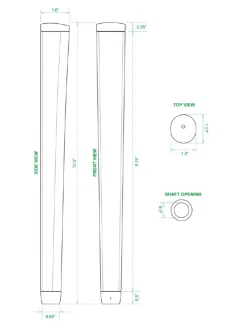 Sweet Rollz Skinny Putter Grip - South Beach