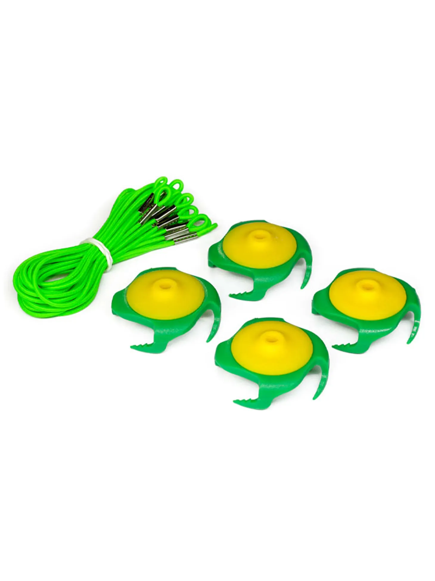 Tee Claw Tee Holder & Training Aid 4 Pack - Yellow/Green