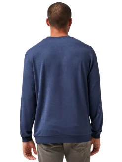 TravisMathew Amenities V-Neck - Heather Blue Nights