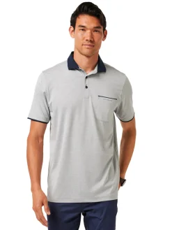 TravisMathew Call It Off Polo - Heather Medium Grey