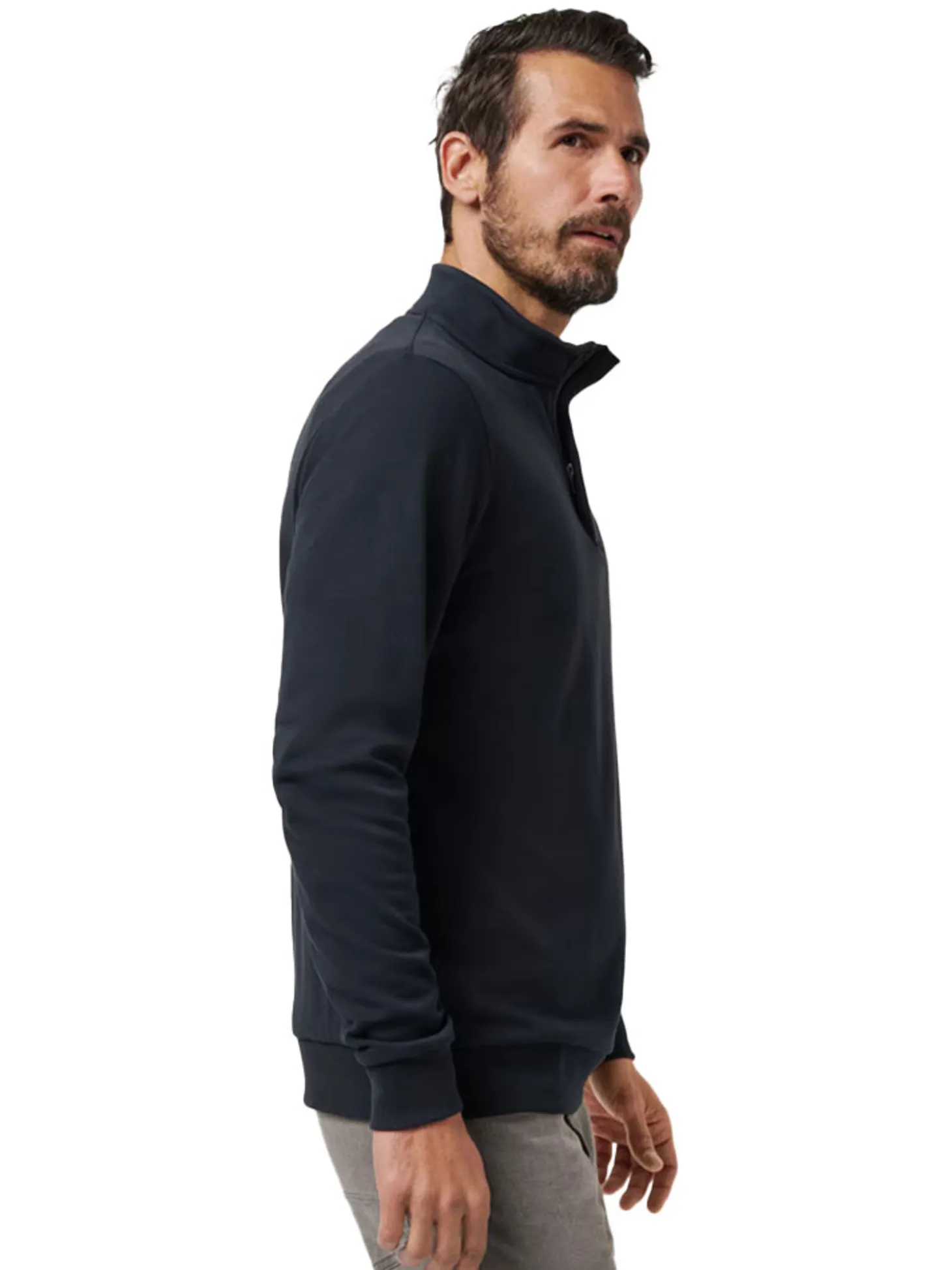 TravisMathew Cloud Quarter Zip 2.0 - Black