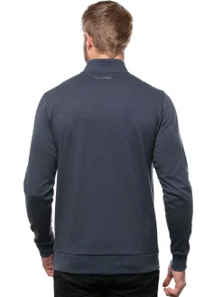 TravisMathew Cloud Quarter Zip 2.0 - Heather Blue