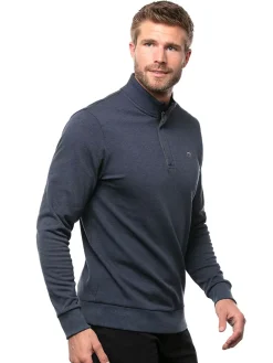 TravisMathew Cloud Quarter Zip 2.0 - Heather Blue