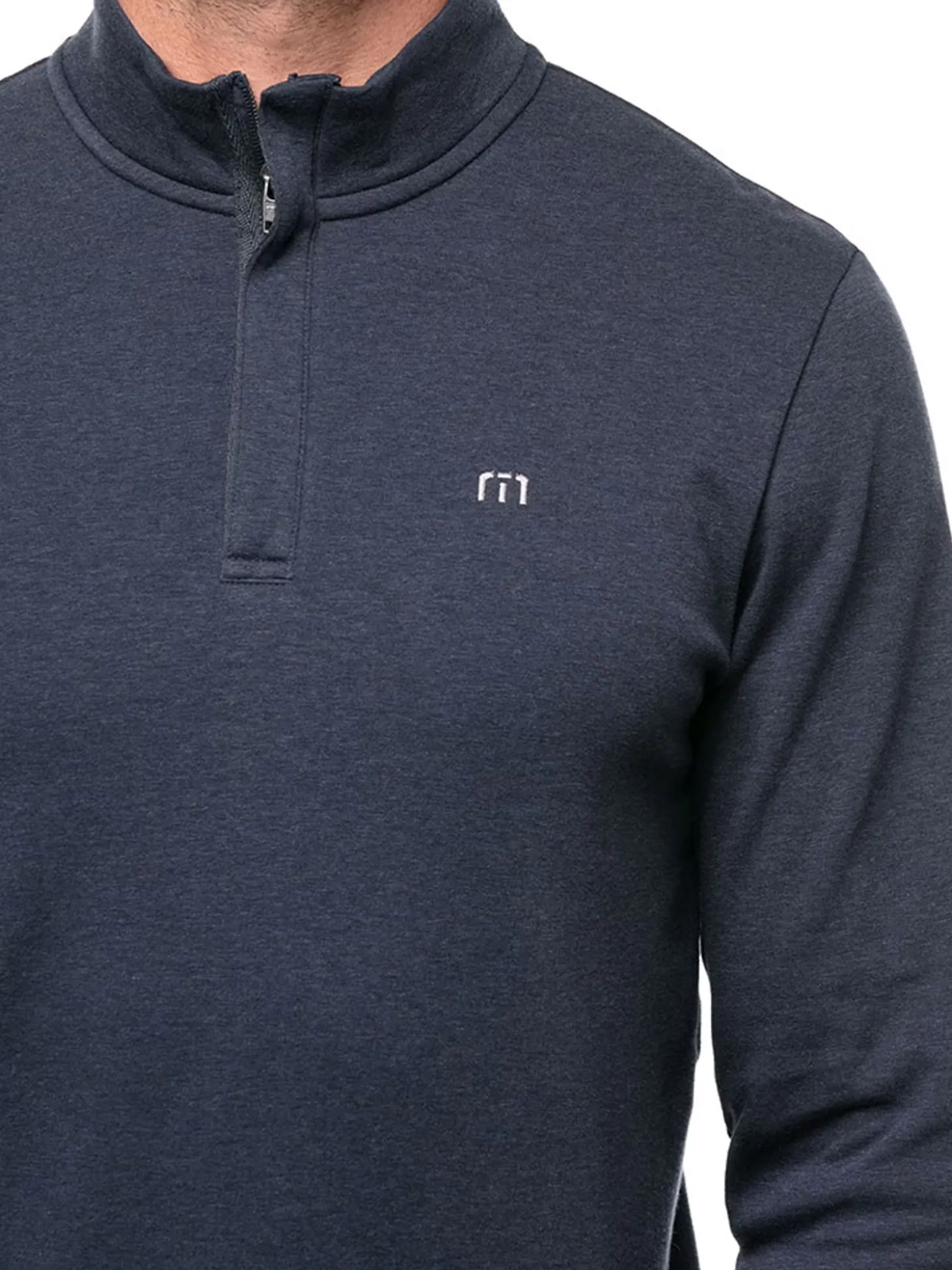 TravisMathew Cloud Quarter Zip 2.0 - Heather Blue