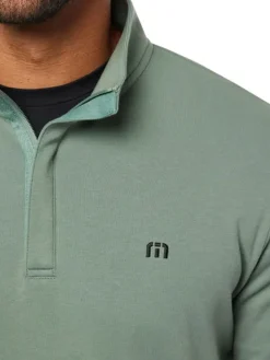 TravisMathew Cloud Quarter Zip 2.0 - Heather Balsam