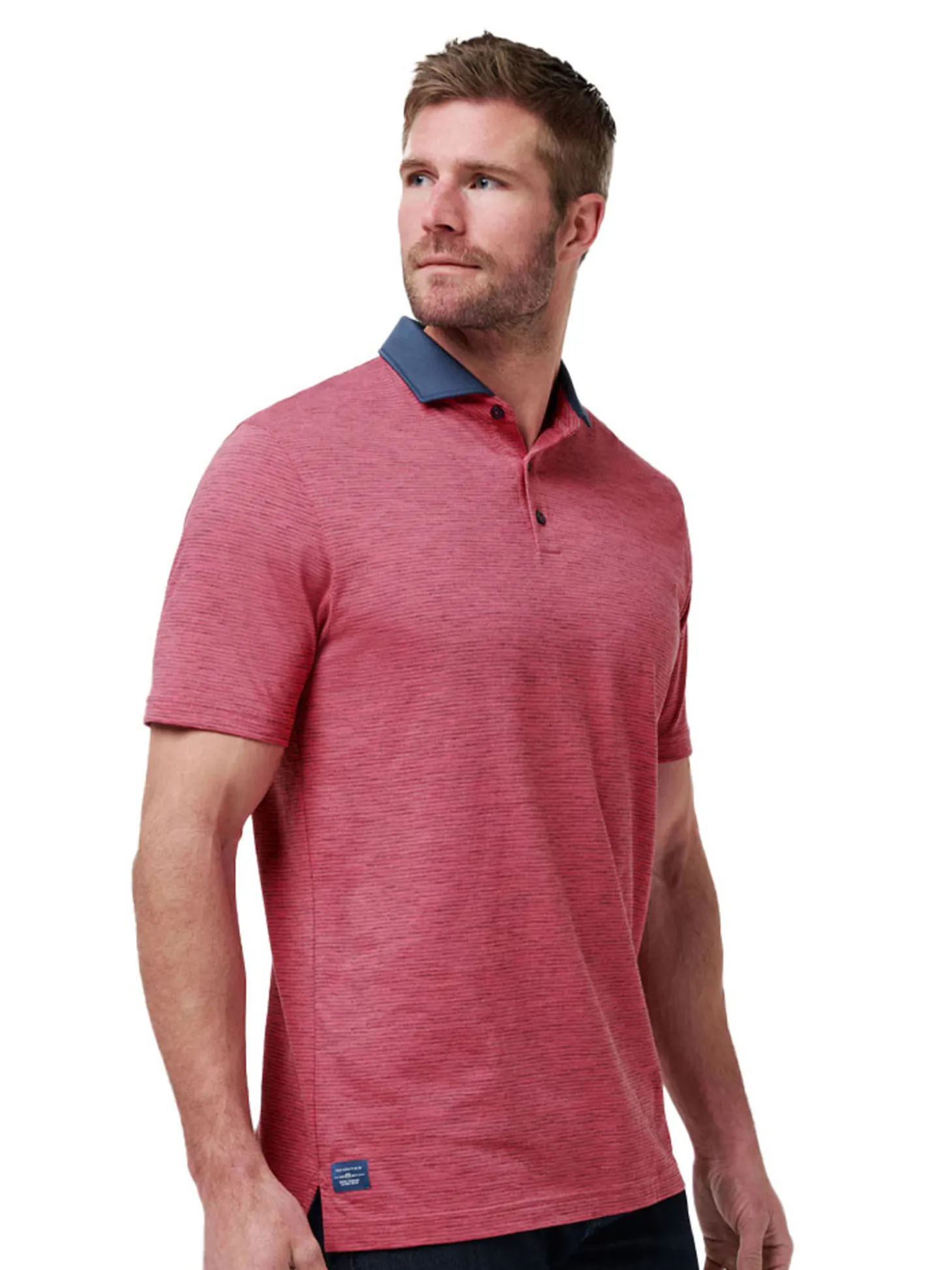 TravisMathew Common Interest Polo - Rose Wine