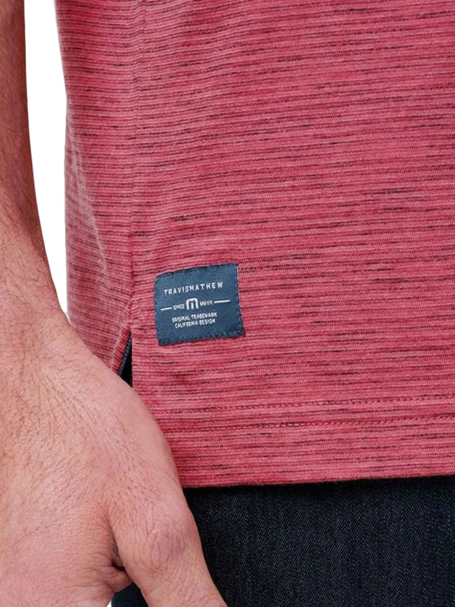 TravisMathew Common Interest Polo - Rose Wine