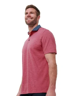 TravisMathew Common Interest Polo - Rose Wine