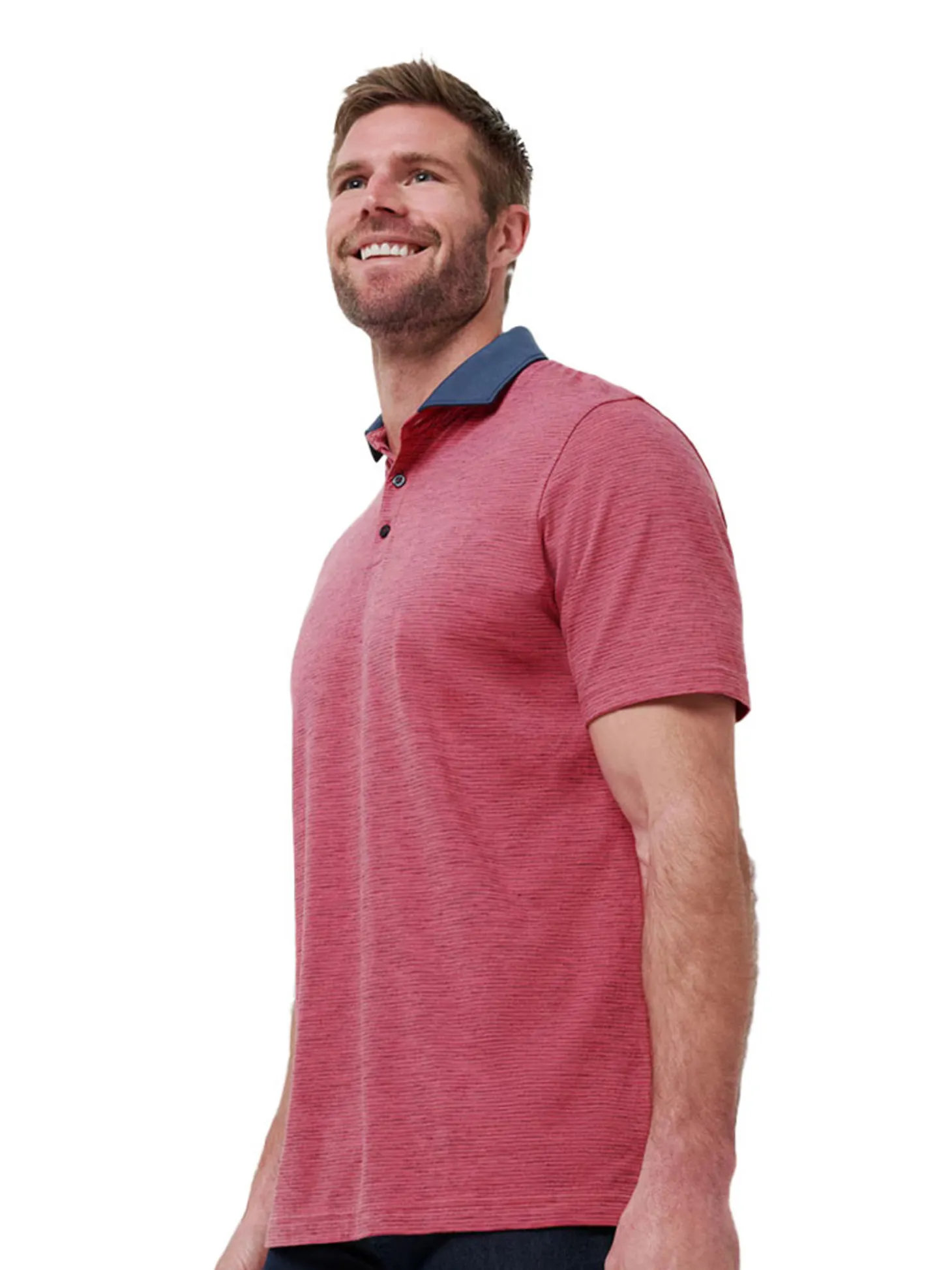 TravisMathew Common Interest Polo - Rose Wine