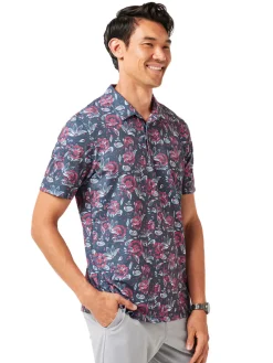 TravisMathew Featherweight Flourish Polo - Mood Indigo/Vintage Indigo