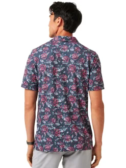 TravisMathew Featherweight Flourish Polo - Mood Indigo/Vintage Indigo