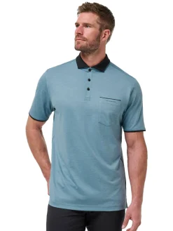 TravisMathew Featherweight Pocket Polo - Captains Blue