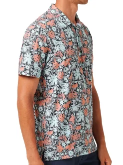 TravisMathew Featherweight Sands Polo - Heather Medium Grey