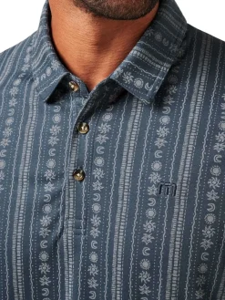 TravisMathew Local Treasure Polo - Mood Indigo/Vintage Indigo