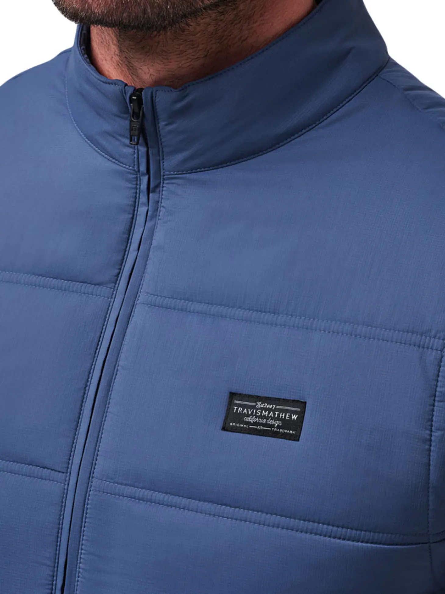 TravisMathew Palisades Puffer Vest - Navy