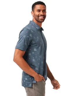 TravisMathew Quick Trip Polo - Mood Indigo/Vintage Indigo