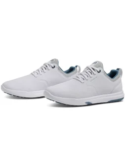 TravisMathew The Daily Pro Hybrid Plus Golf Shoes - White/Blue
