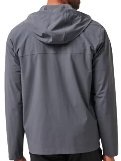 TravisMathew Walking Tour Hooded Jacket - Ebony