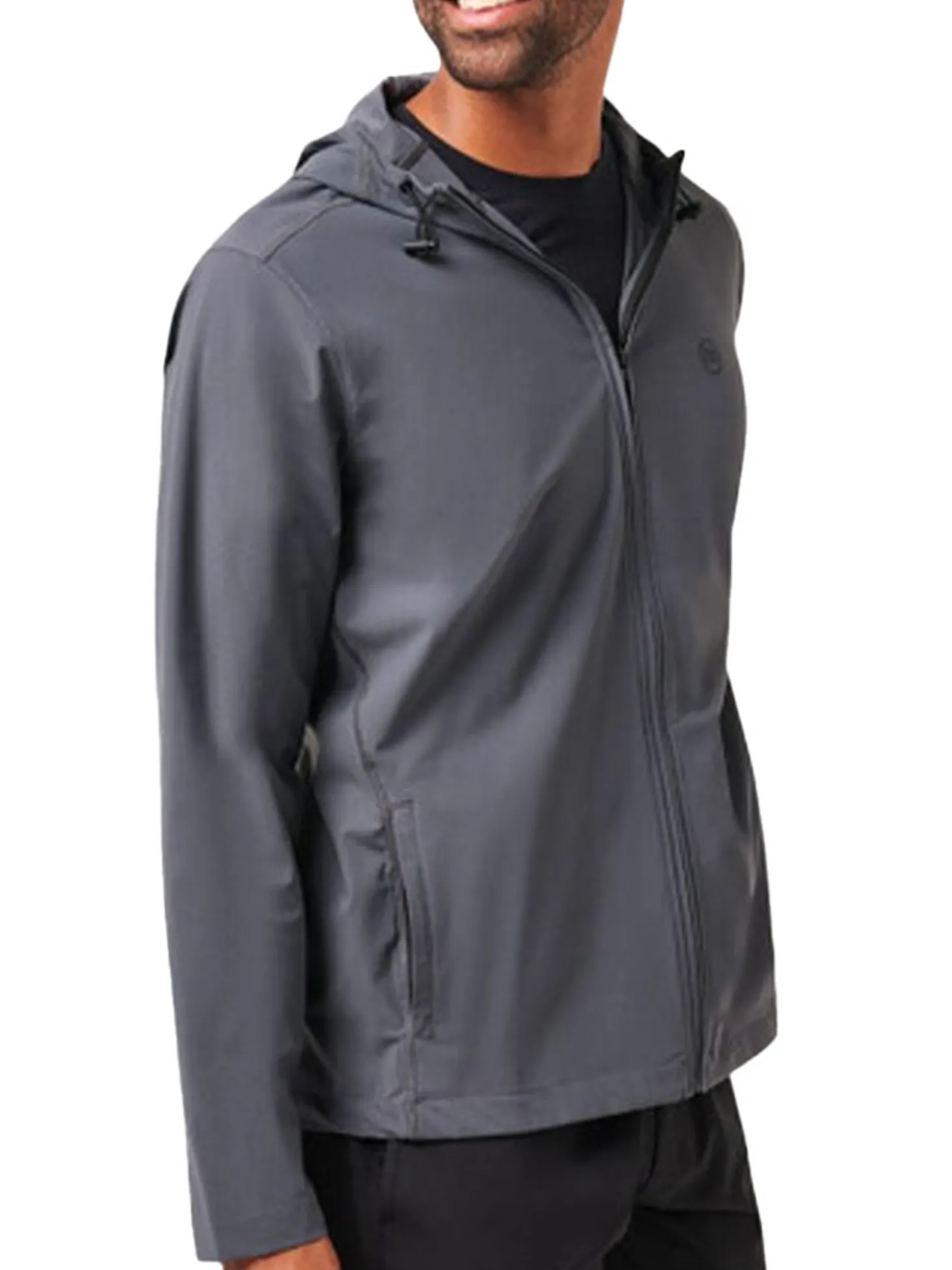 TravisMathew Walking Tour Hooded Jacket - Ebony