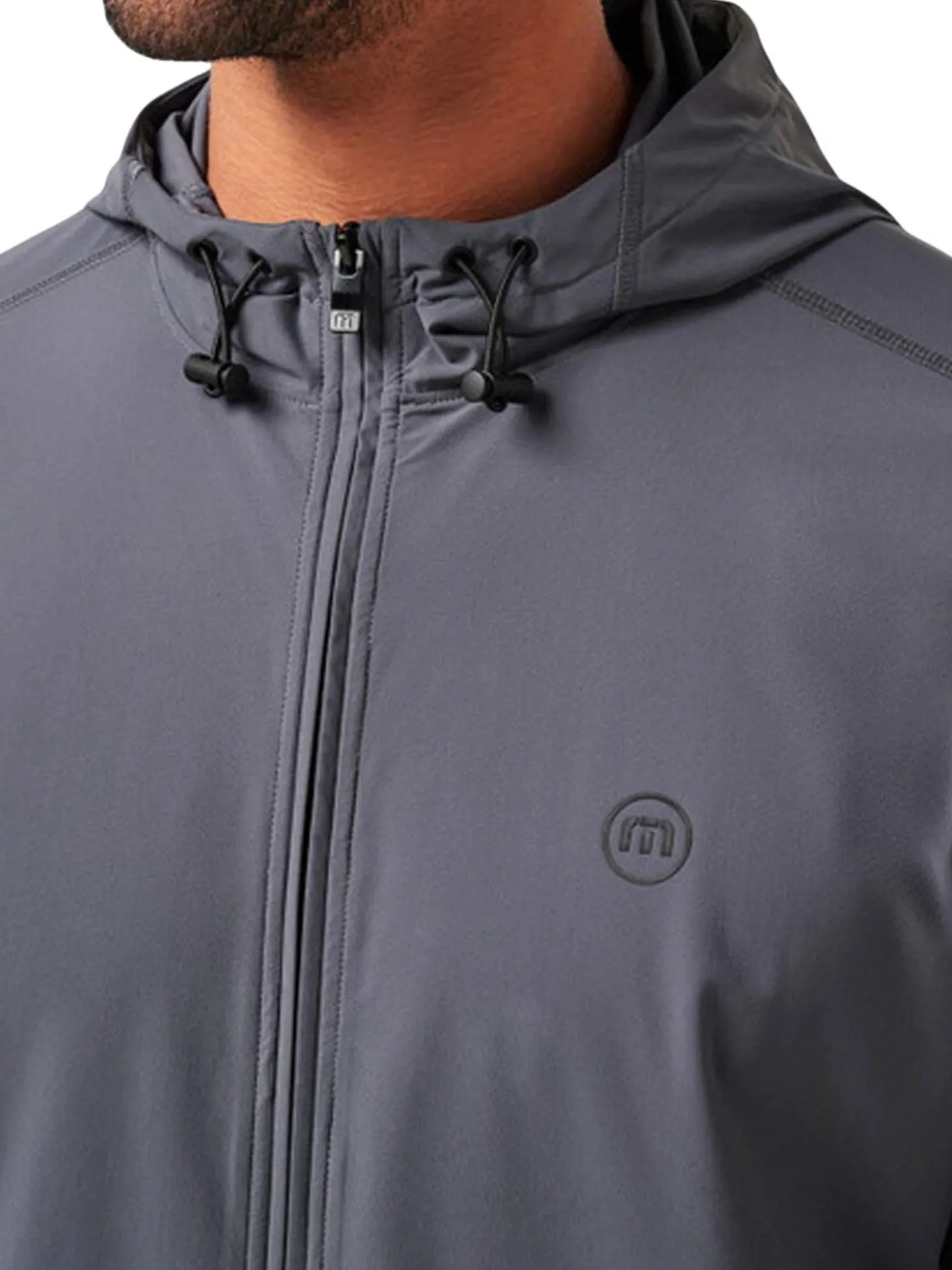 TravisMathew Walking Tour Hooded Jacket - Ebony