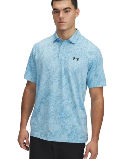 Under Armour Drive Jacquard Polo - Stream/Ether Blue