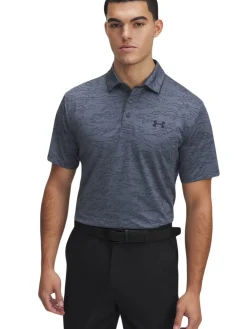 Under Armour Drive Jacquard Polo - Downpour Grey/Gravel