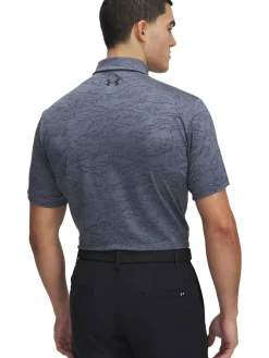 Under Armour Drive Jacquard Polo - Downpour Grey/Gravel