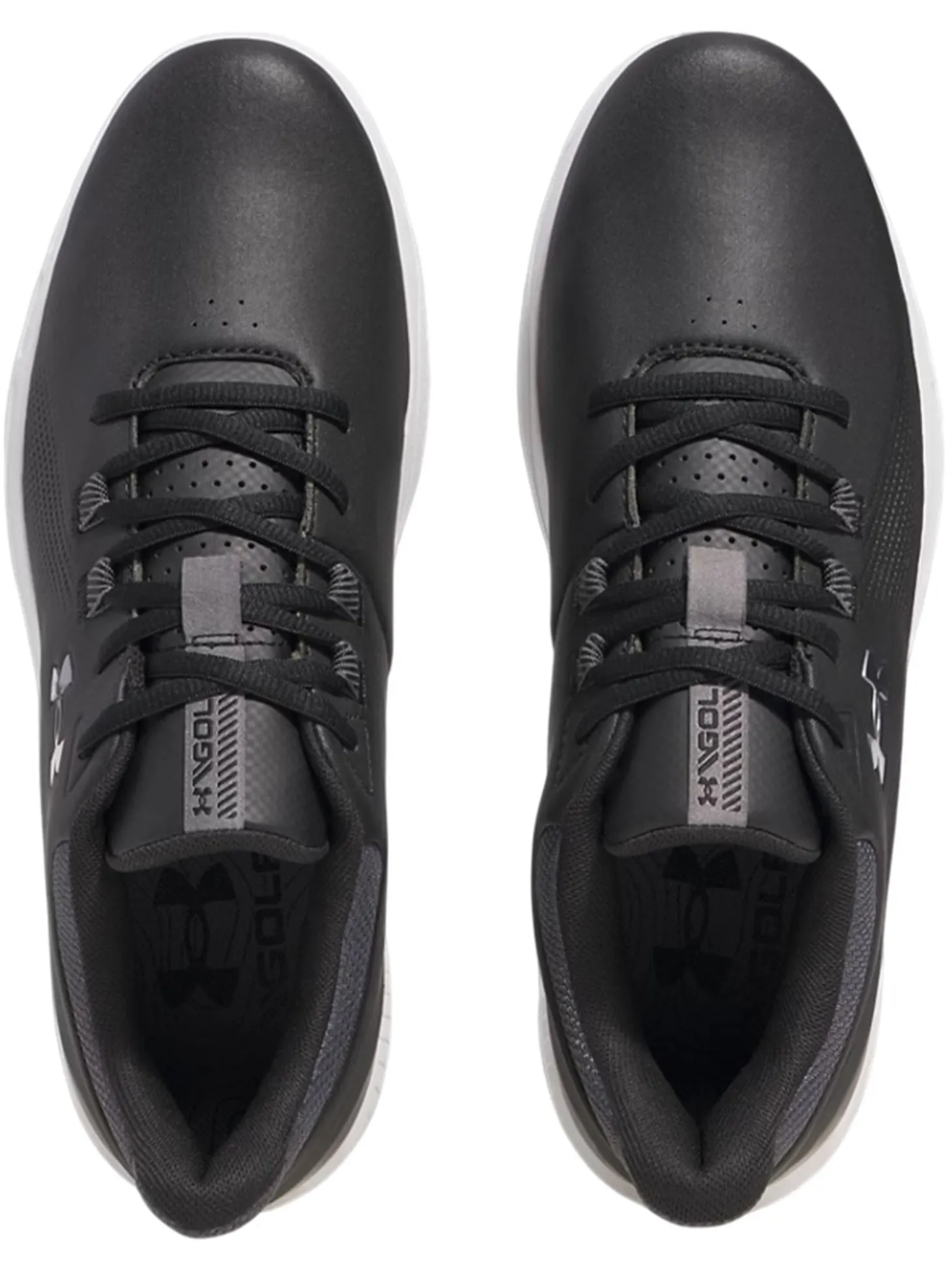 Under Armour Drive Medal SL Golf Shoes - Black/Castlerock/Metallic Silver