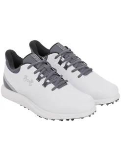 Under Armour Drive Medal SL Golf Shoes - White/Titan Grey/Metallic Silver
