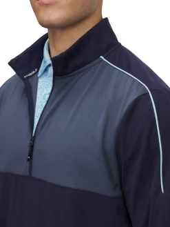 Under Armour Drive Wind Half Zip - Midnight Navy/Downpour Grey