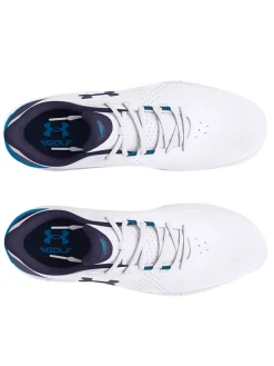 Under Armour HOVR Drive Fade SL (Extra Wide) Golf Shoes - White/Capri