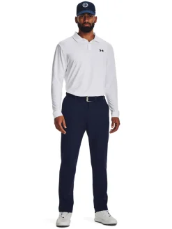 Under Armour Performance 3.0 Long Sleeve Polo - White