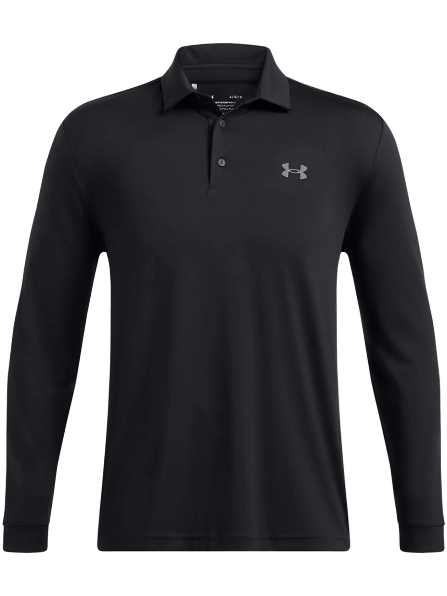 Under Armour Playoff 3.0 Long Sleeve Polo - Black