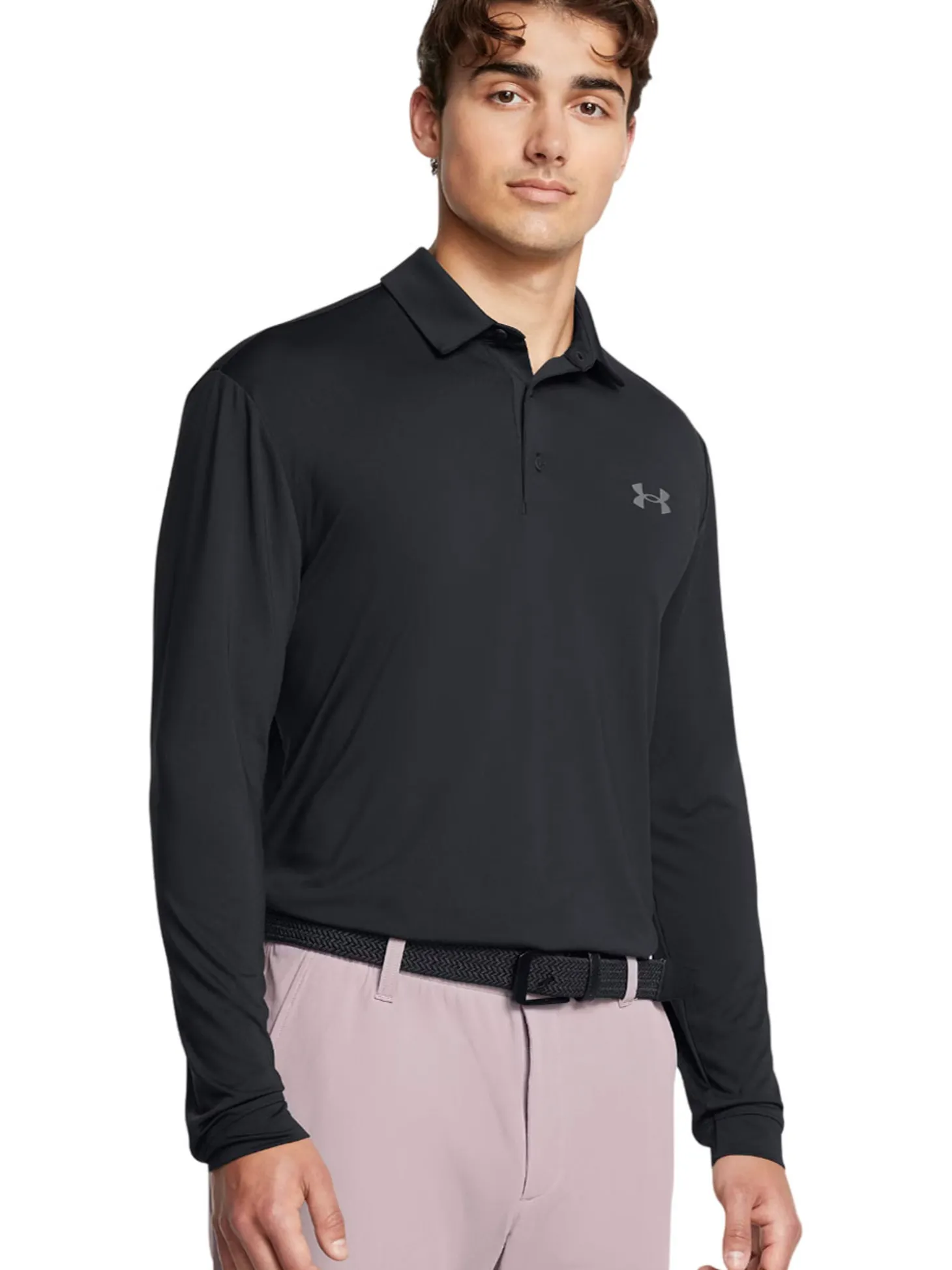 Under Armour Playoff 3.0 Long Sleeve Polo - Black