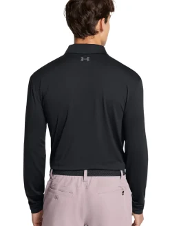 Under Armour Playoff 3.0 Long Sleeve Polo - Black