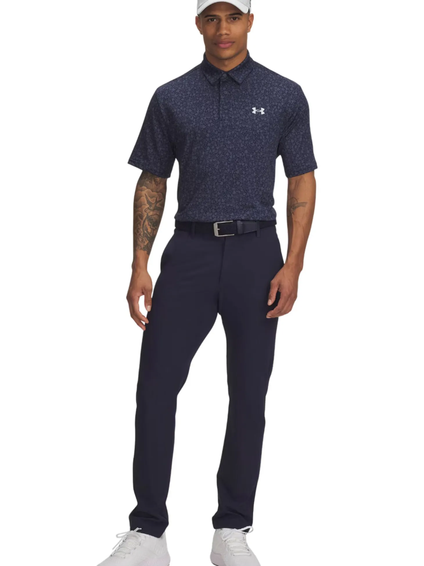 Under Armour Playoff 3.0 Printed Polo - Midnight Navy/Halo Grey