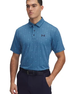 Under Armour Playoff 3.0 Printed Polo - Ether Blue/Stream