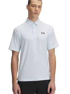 Under Armour Playoff 3.0 Printed Polo - Stream/White/Black